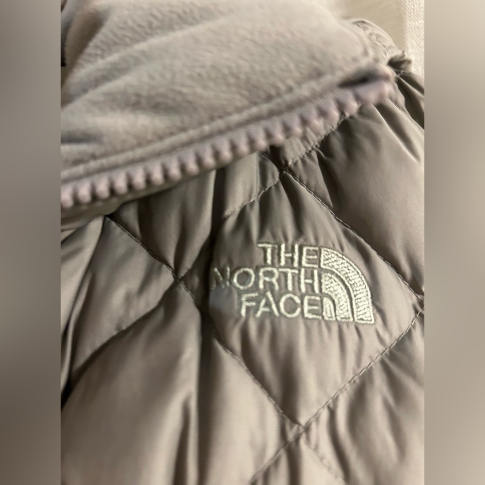 North Face Winter Jacket Light Gray - image 2